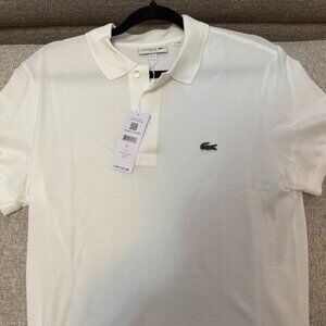 Mens White Lacoste Polo (New with Tags)